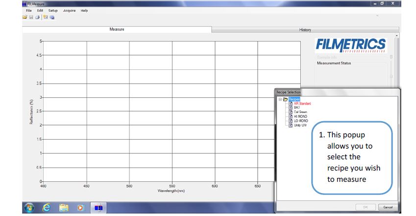 Figure 5 - Recipe Select